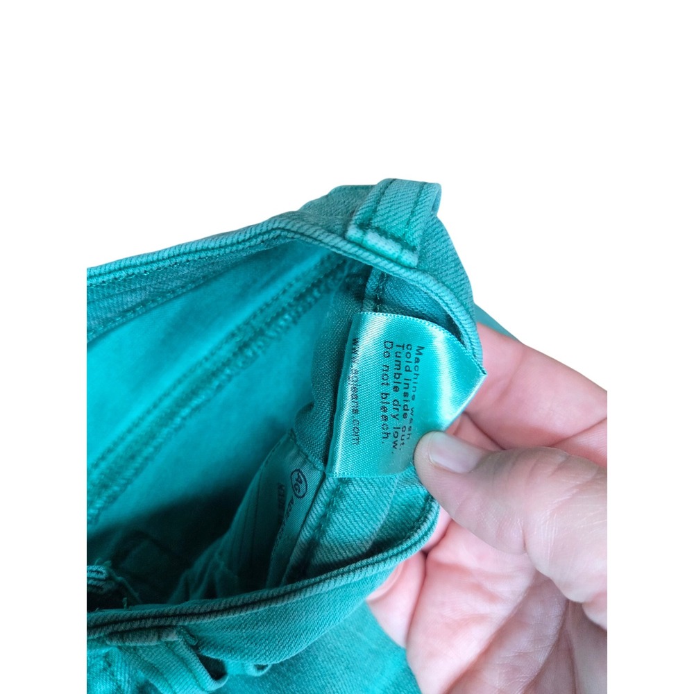 AG Adriano Goldschmied The Still Teal Skinny Jeans Women 24R Made in USA - Picture 4 of 13